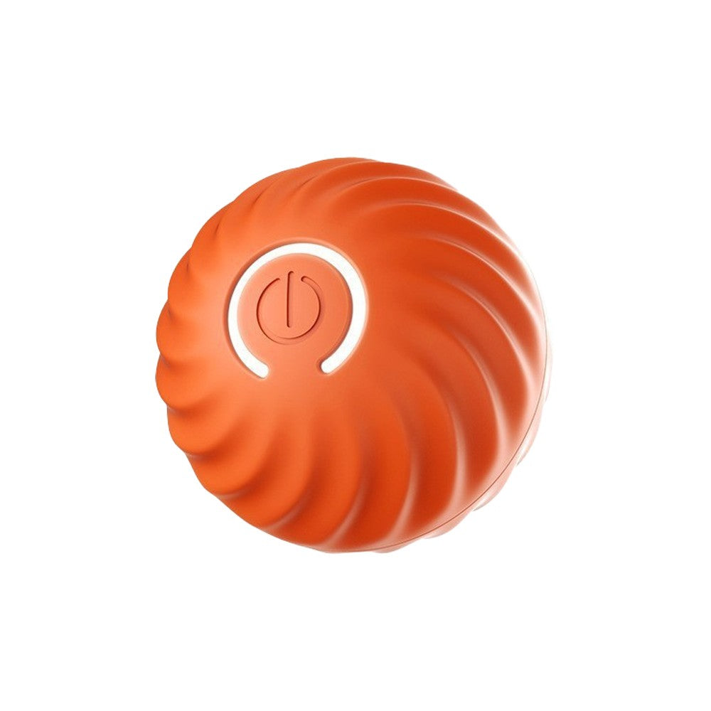 Interactive Dog Toy Automatic Moving Rolling Ball Toy for Small Dogs - Orange
