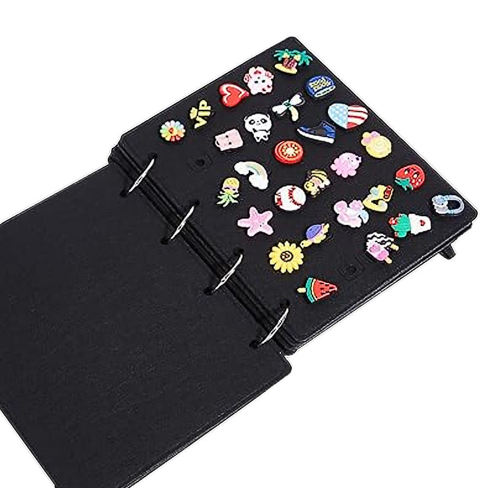 Shoe Charms Organizer Croc Charms Display Holder - Black