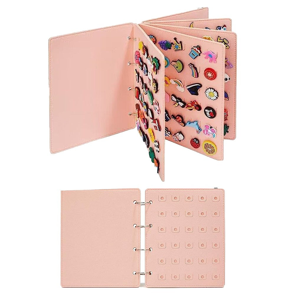 Shoe Charms Organizer Croc Charms Display Holder - Pink