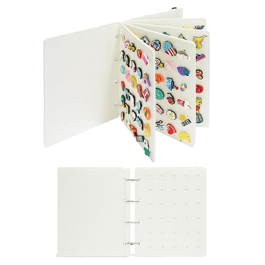 Shoe Charms Organizer Croc Charms Display Holder - White