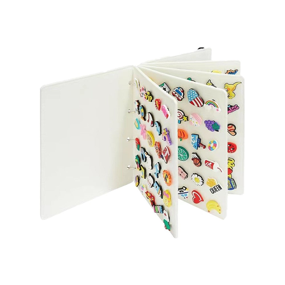 Shoe Charms Organizer Croc Charms Display Holder - White