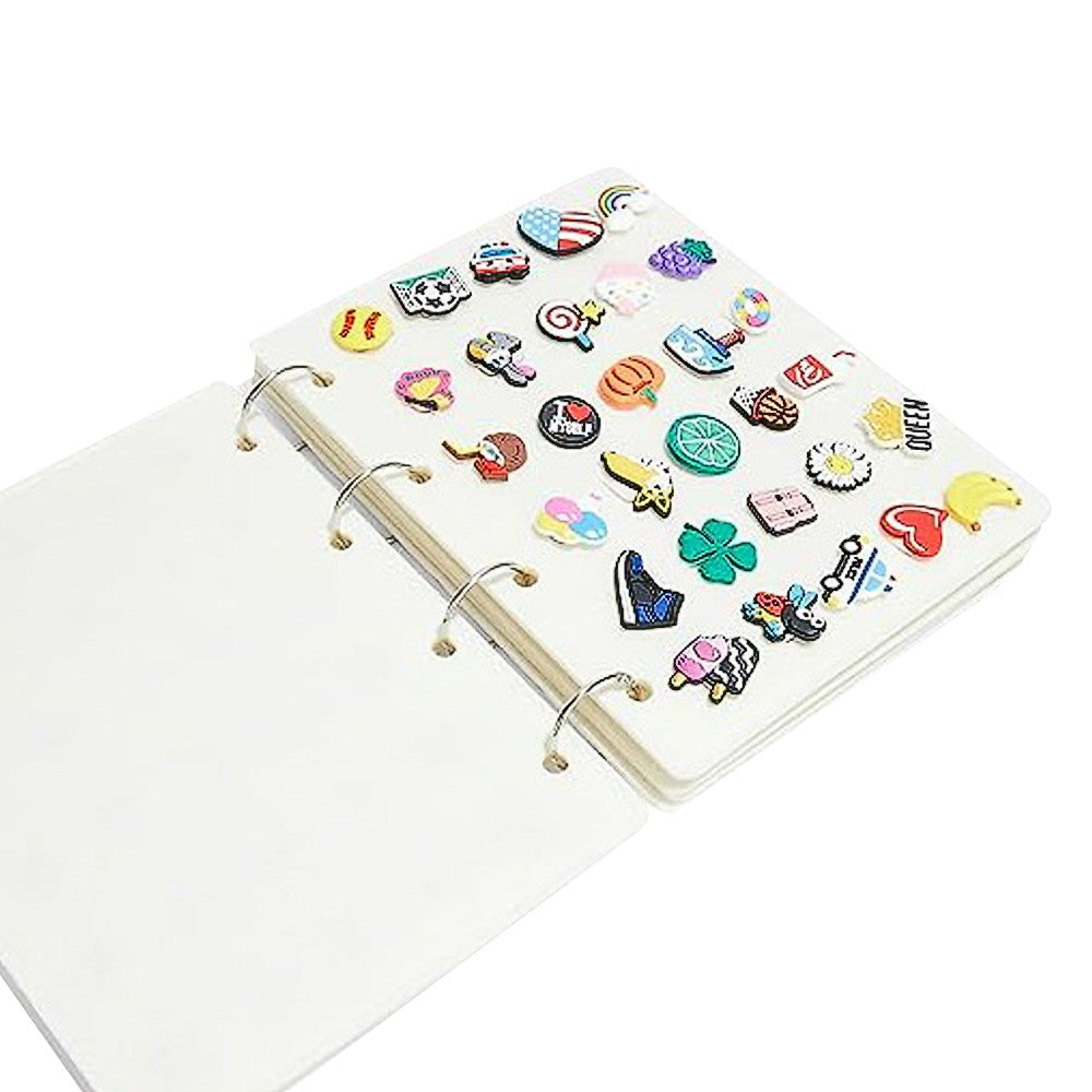 Shoe Charms Organizer Croc Charms Display Holder - White