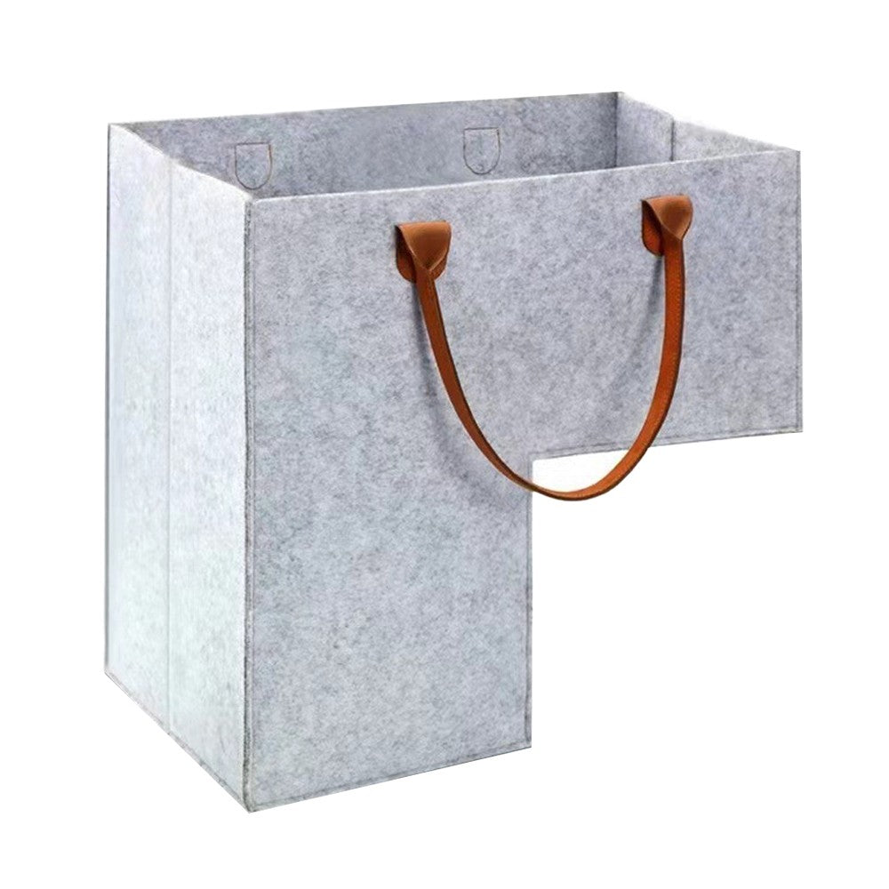 1Pc Stair Basket Foldable Stair Step Storage Bag Organizer with Handle - Grey