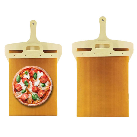 Sliding Pizza Peel Pizza Cutting Board Pizza Paddle with Handle Baking Tool - M