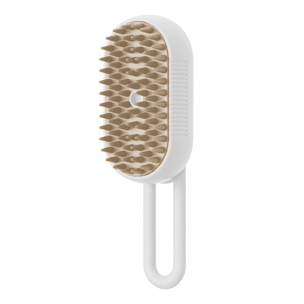 Pet Spray Massage Comb Dog Cat Hair Brush - White