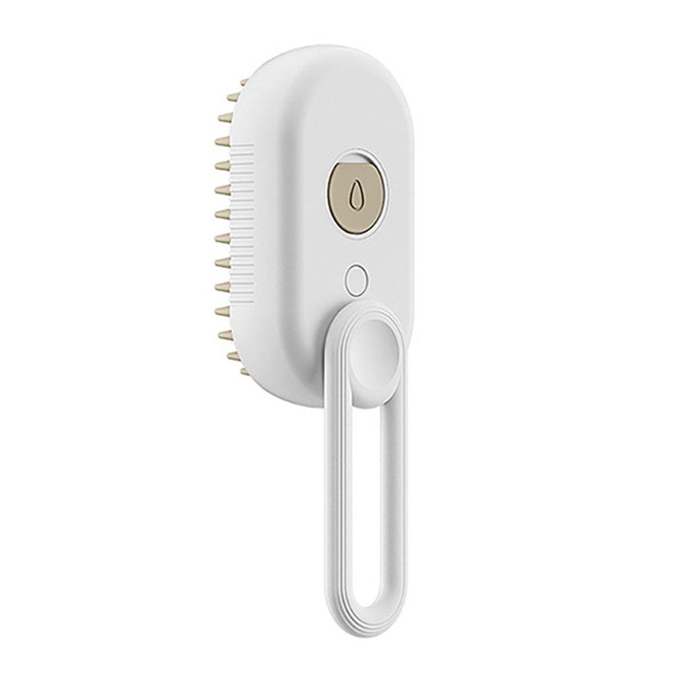 Pet Spray Massage Comb Dog Cat Hair Brush - White