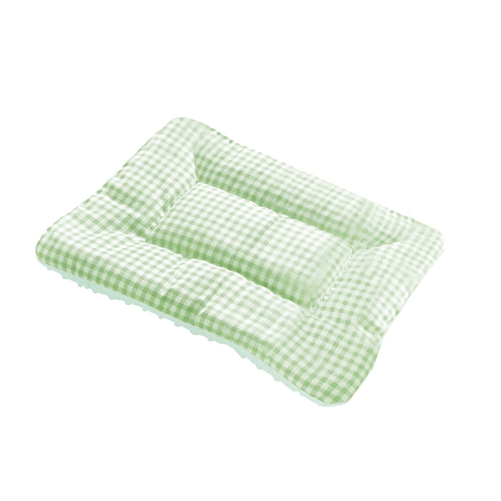 65x43cm Double-Sided Pet Bed Mat Sensory Pet Mat Pet Nest Pad - Green