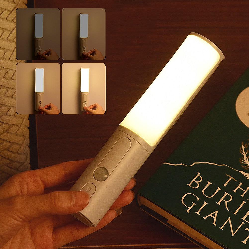 1Pc Dimmable Motion Sensor LED Night Light Rechargeable Magnetic Wall Sconce