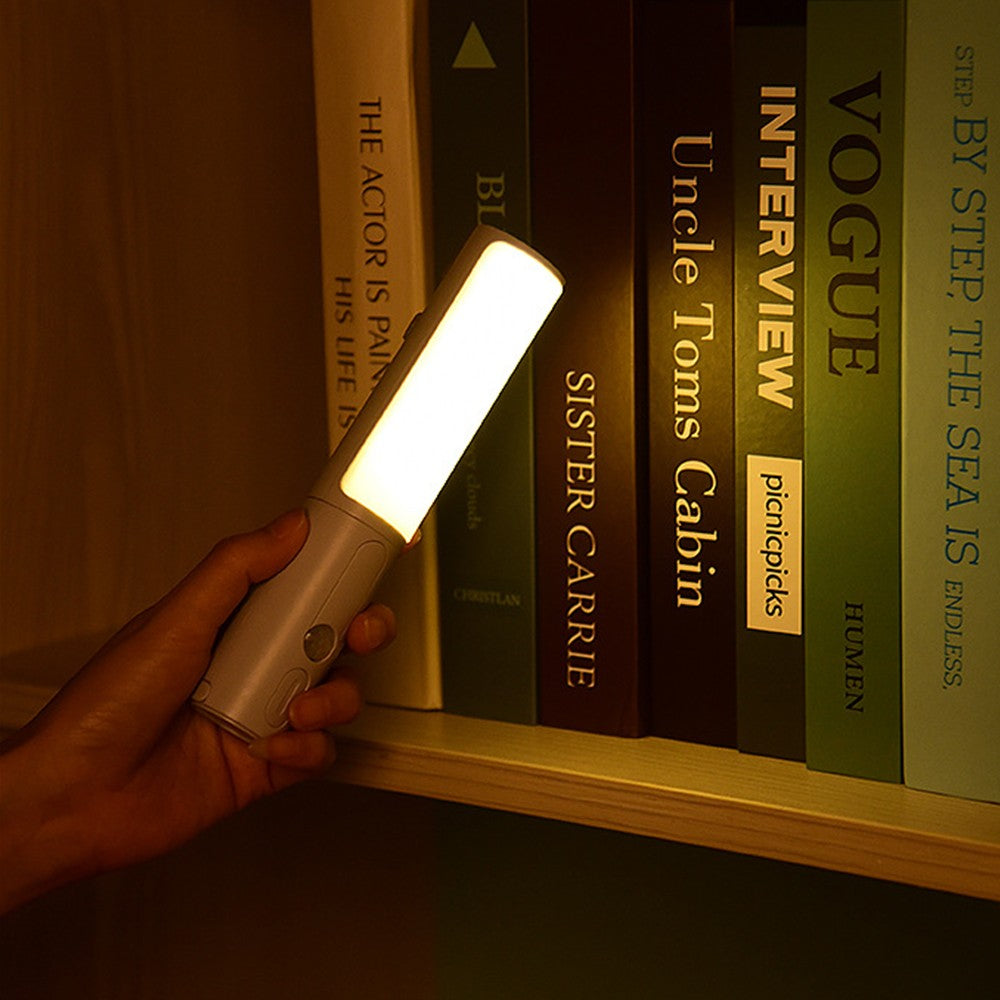 1Pc Dimmable Motion Sensor LED Night Light Rechargeable Magnetic Wall Sconce