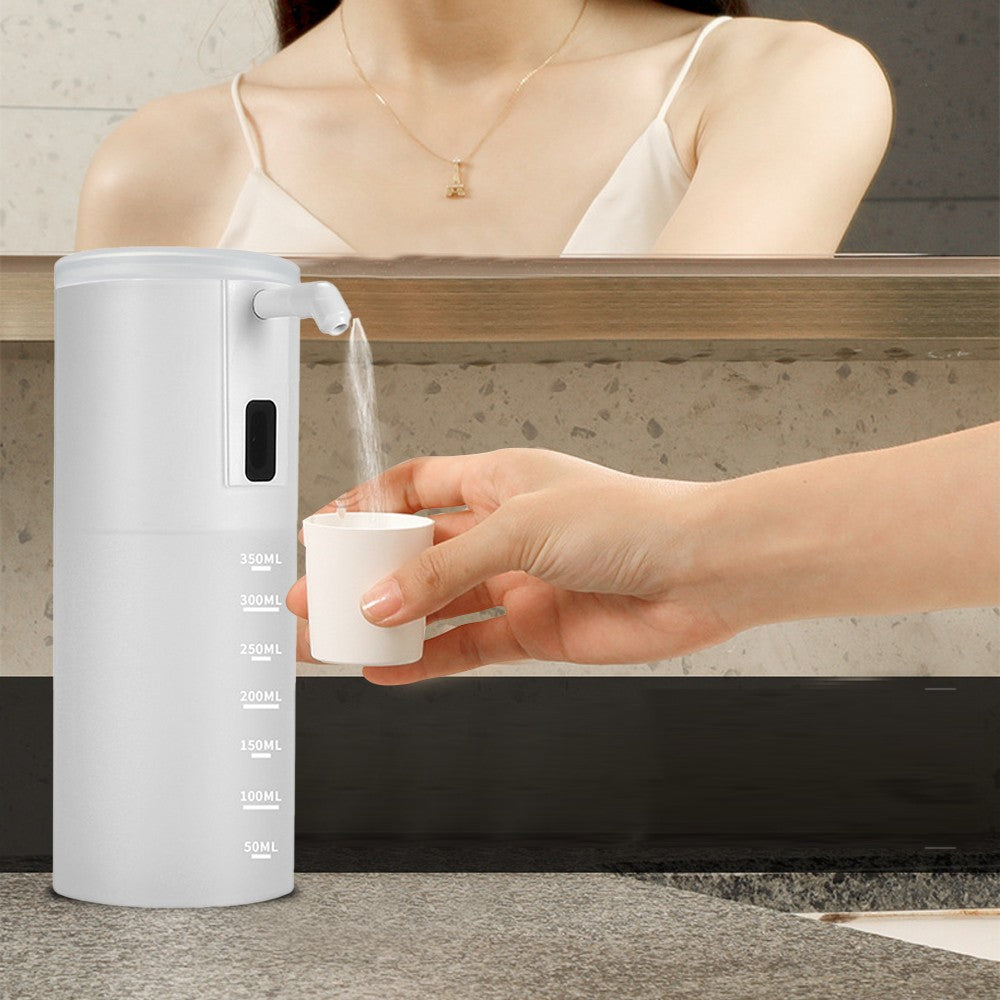350ML Automatic Induction Mouthwash Dispenser USB Rechargeable - White