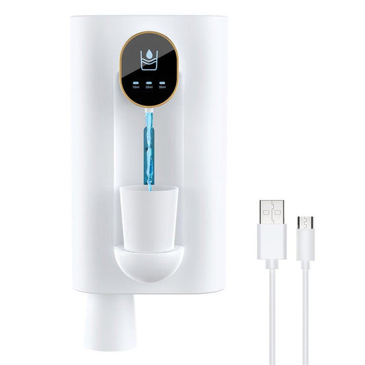 Automatic Mouthwash Dispenser with 2 Magnetic Cups - White