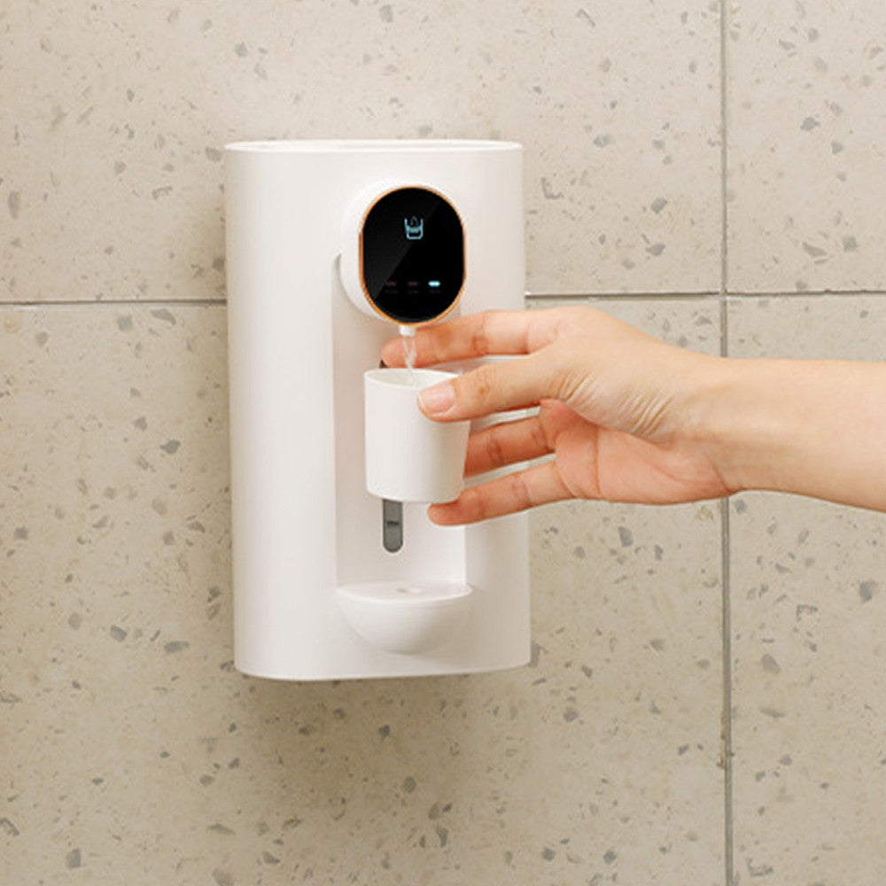 Automatic Mouthwash Dispenser with 2 Magnetic Cups - White