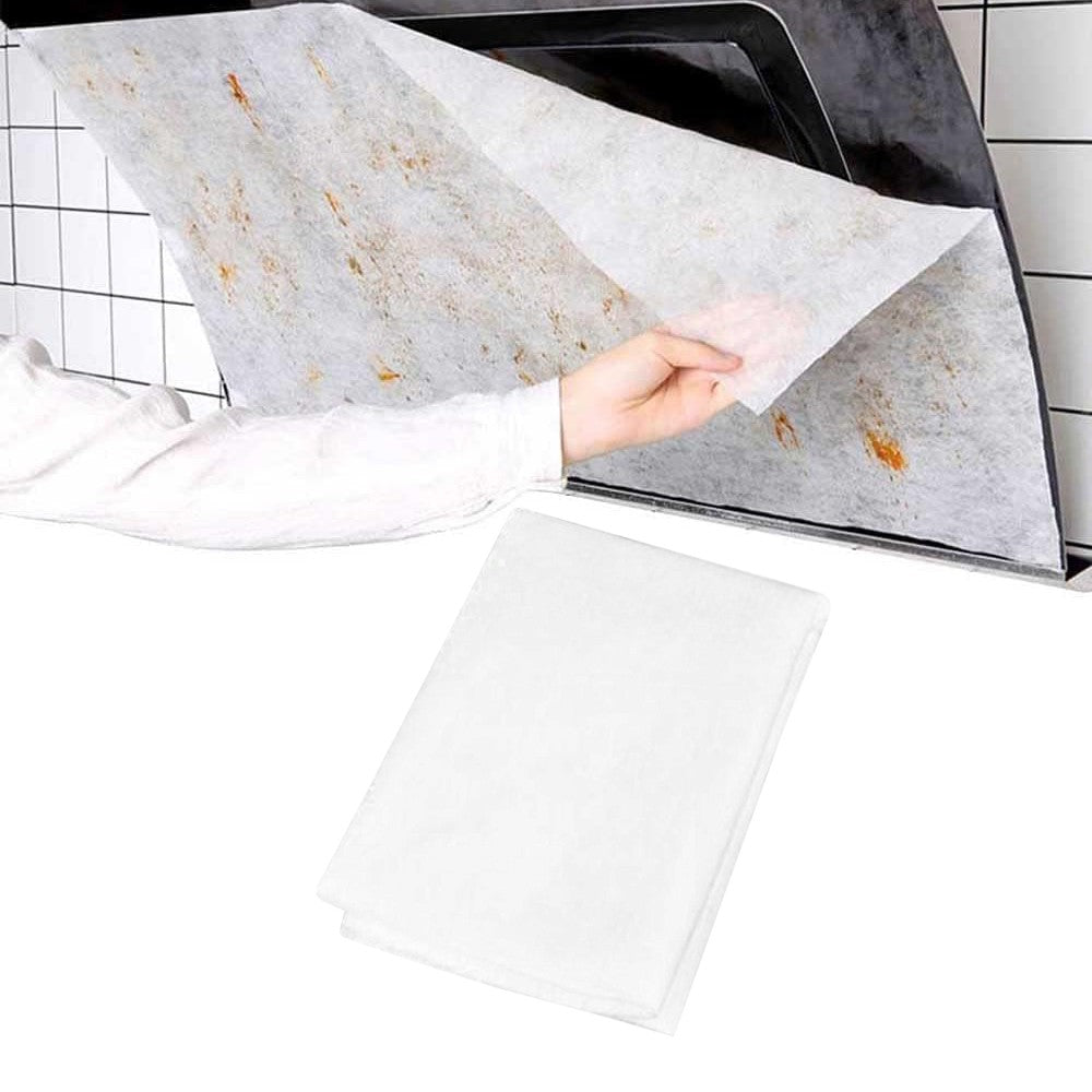 2 Packs of Range Hood Filter Paper Replacement Non-woven Grease Filters Sheets