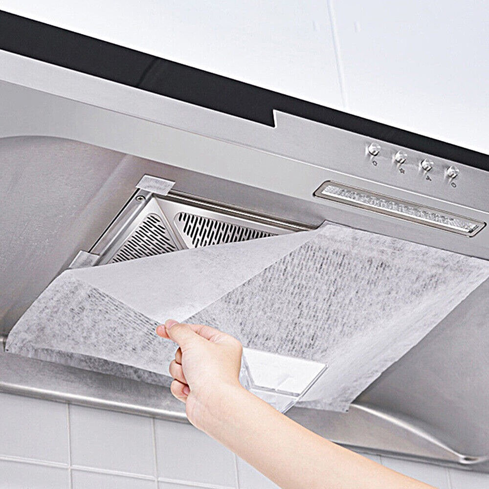 6 Packs of Range Hood Filter Paper Replacement Non-woven Grease Filters Sheets