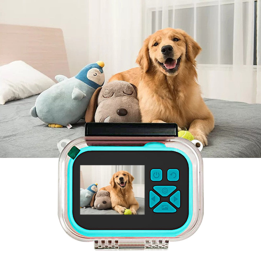 1080P HD Kids Digital Camera with Waterproof Case and 32GB TF Card - Blue