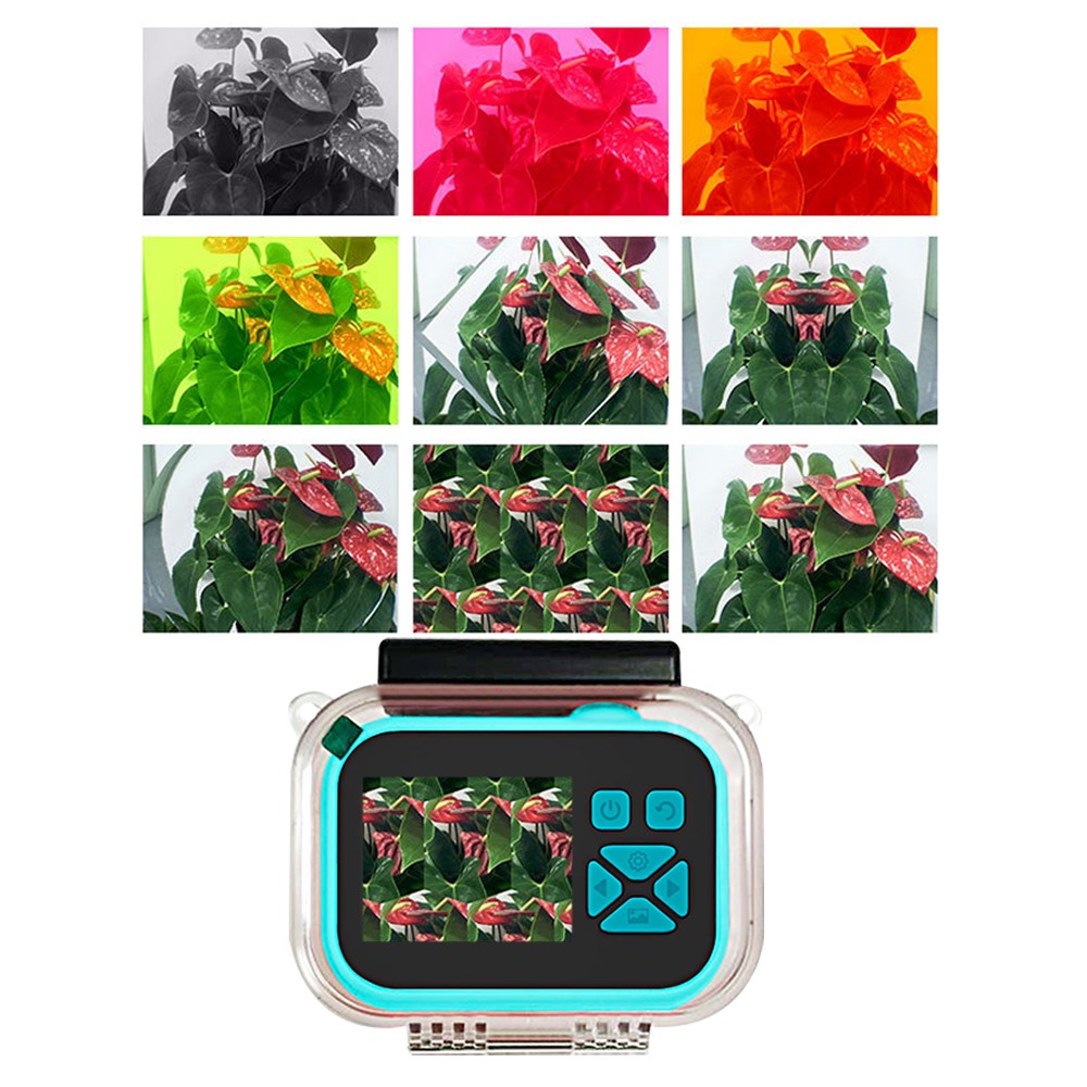 1080P HD Kids Digital Camera with Waterproof Case and 32GB TF Card - Blue