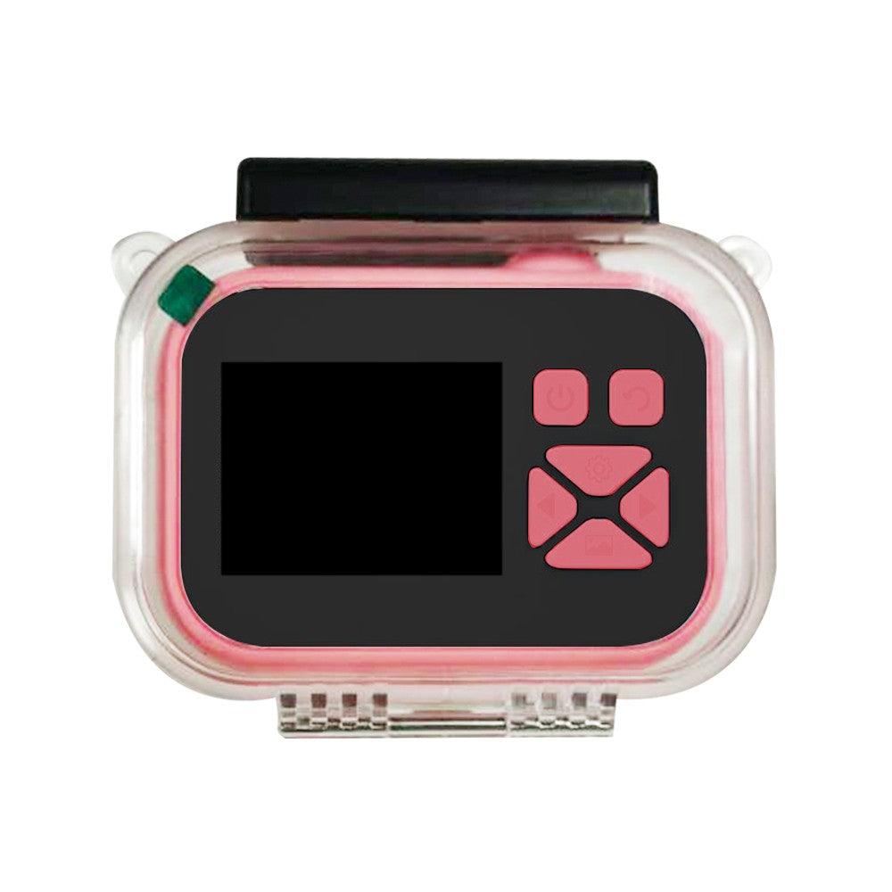 1080P HD Kids Digital Camera with Waterproof Case and 32GB TF Card - Pink