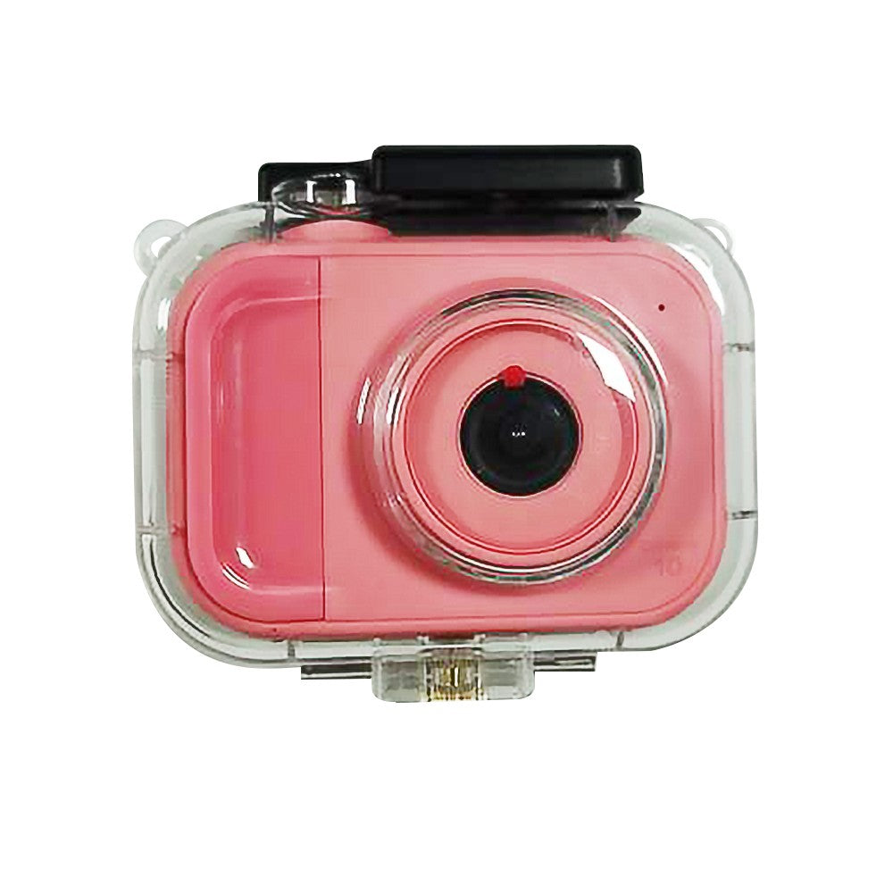 1080P HD Kids Digital Camera with Waterproof Case and 32GB TF Card - Pink