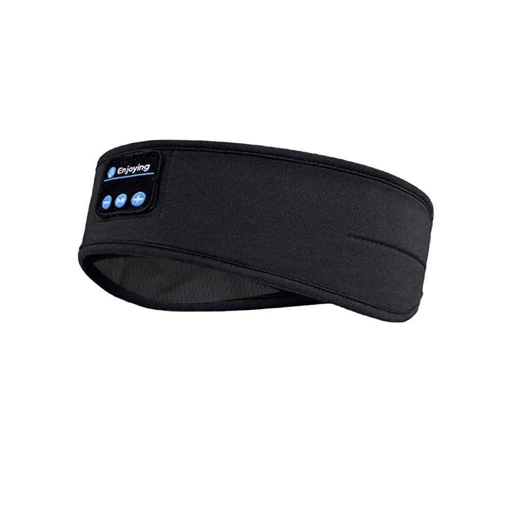 Bluetooth Headband Headphone Wireless Music Headband Sleep Headband - Black