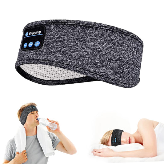 Bluetooth Headband Headphone Wireless Music Headband Sleep Headband - Grey
