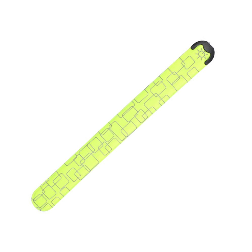 2Pcs LED Light-up Armband Rechargeable Night Running Safety Light Bands - Green