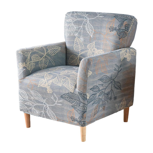 Stretch Armchair Cover Printed Single Sofa Chair Slipcovers Protector - Style 1
