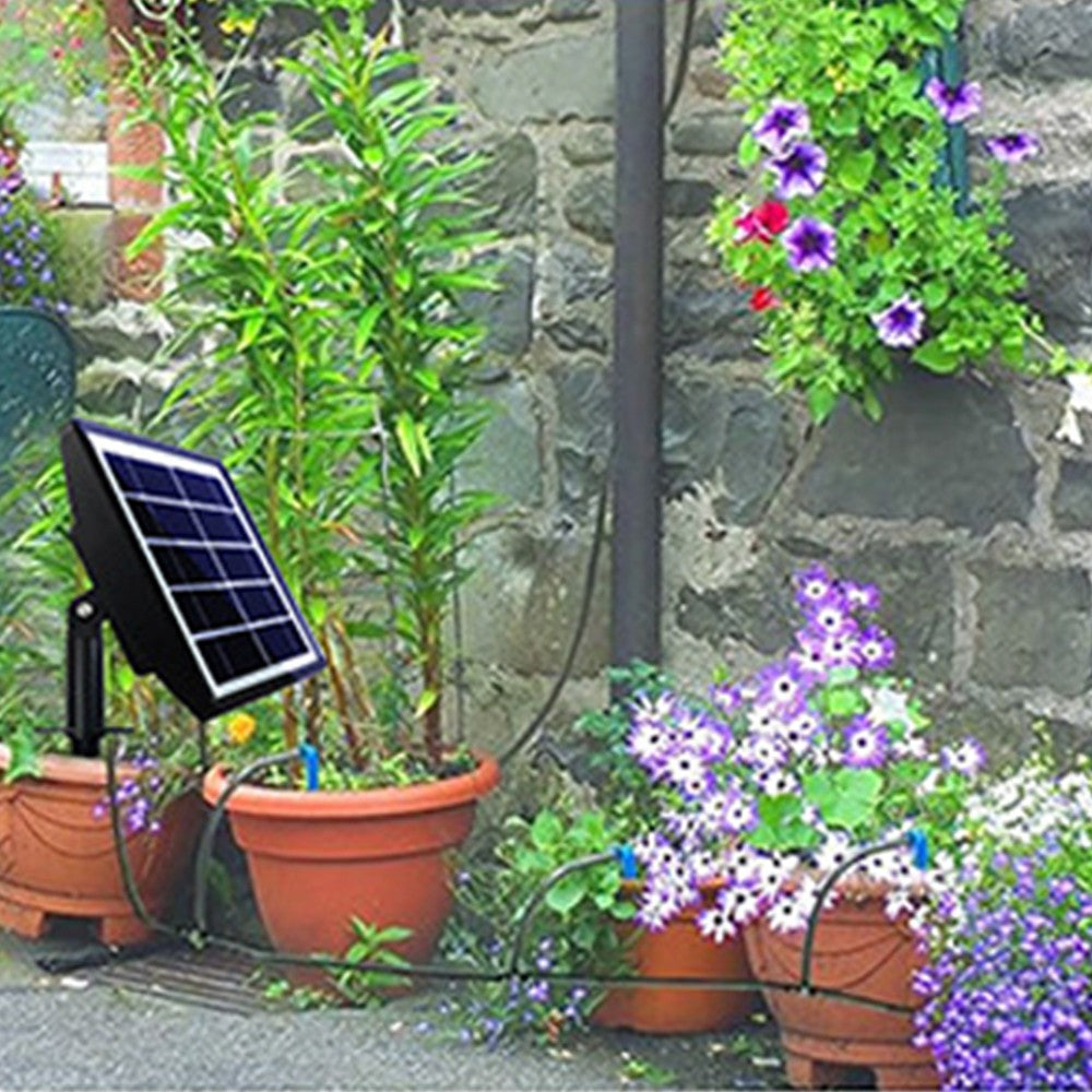 Solar Automatic Watering Drip Irrigation System Kit Supported 15 Pots Plants