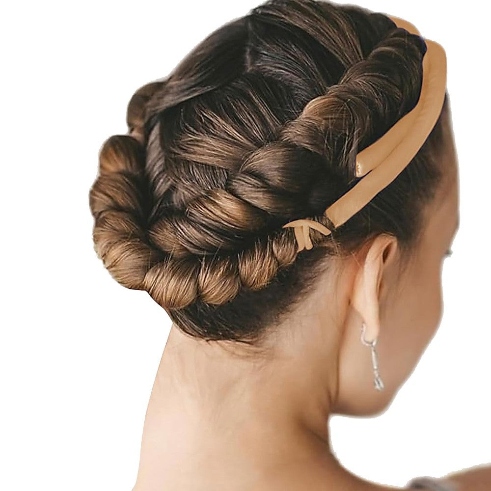 1.6M Heatless Hair Curling Rod Set Long Hair No Heat Curls Headband - Champagne