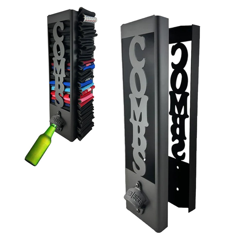 2-in-1 Wall Mounted Can Cooler Holder with Bottle Opener - Style 2