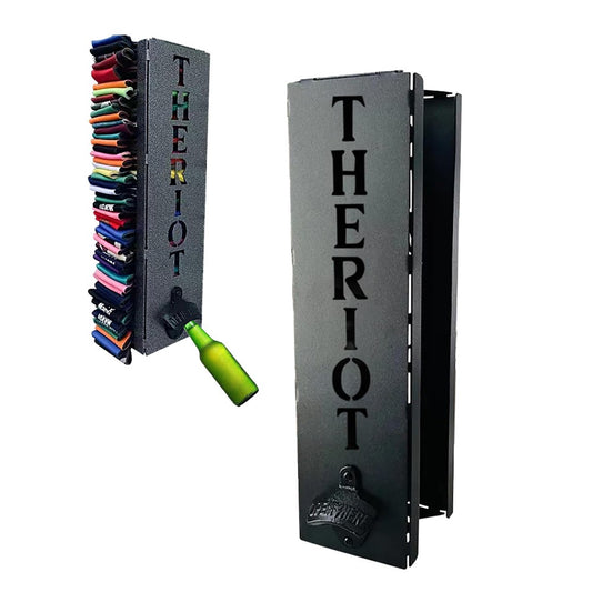 2-in-1 Wall Mounted Can Cooler Holder with Bottle Opener - Style 3