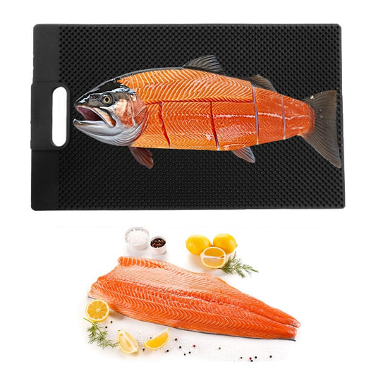 50x30cm Fish Fillet Mat Portable Non-slip PVC Fish Board Fish Cleaning Mat