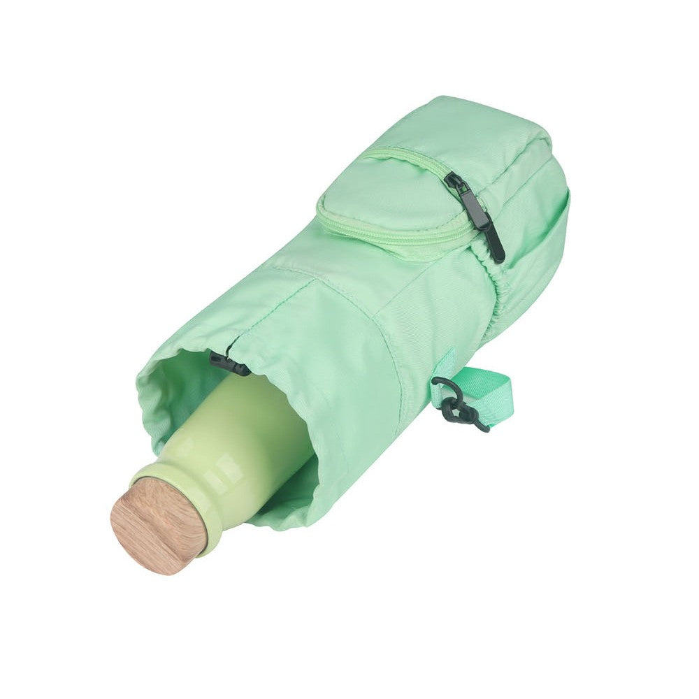 Water Bottle Carrier Bag Water Bottle Holder Sling Bag with Strap - Green