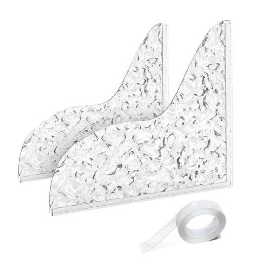 2Pcs Bathtub Shower Splash Guards Sink Water Guard with Adhesive Tape - Style 2