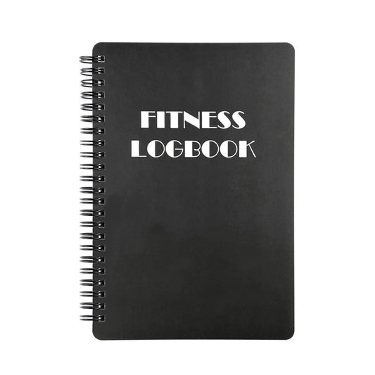 1Pc A5 Fitness Journal Training Log Book Workout Log Gym Notebook - Black