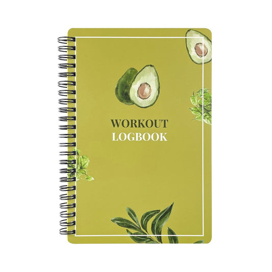 1Pc A5 Fitness Journal Training Log Book Workout Log Gym Notebook - Green