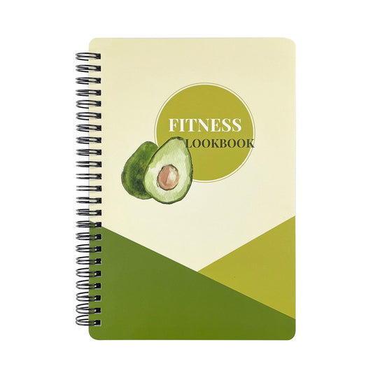1Pc A5 Fitness Journal Training Log Book Workout Log Gym Notebook - Green