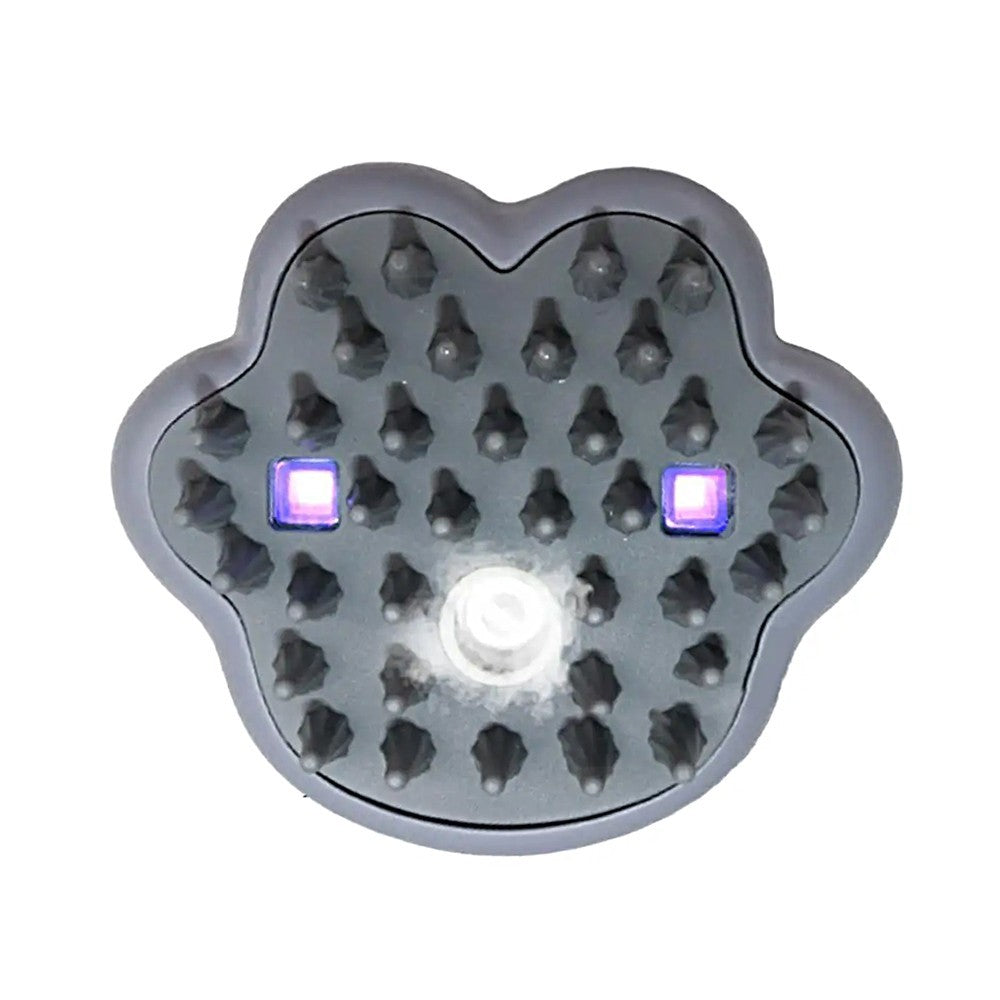 Spray Cat Hair Brush Pet Massage Comb USB Rechargeable with UV Light - Grey