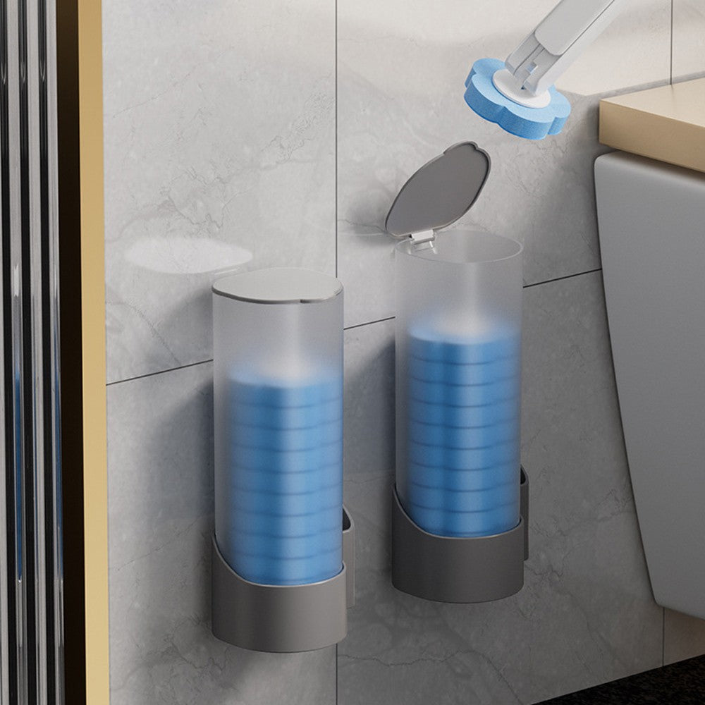 Disposable Toilet Brush with 18 Replacement Brush Heads - Morandi Grey