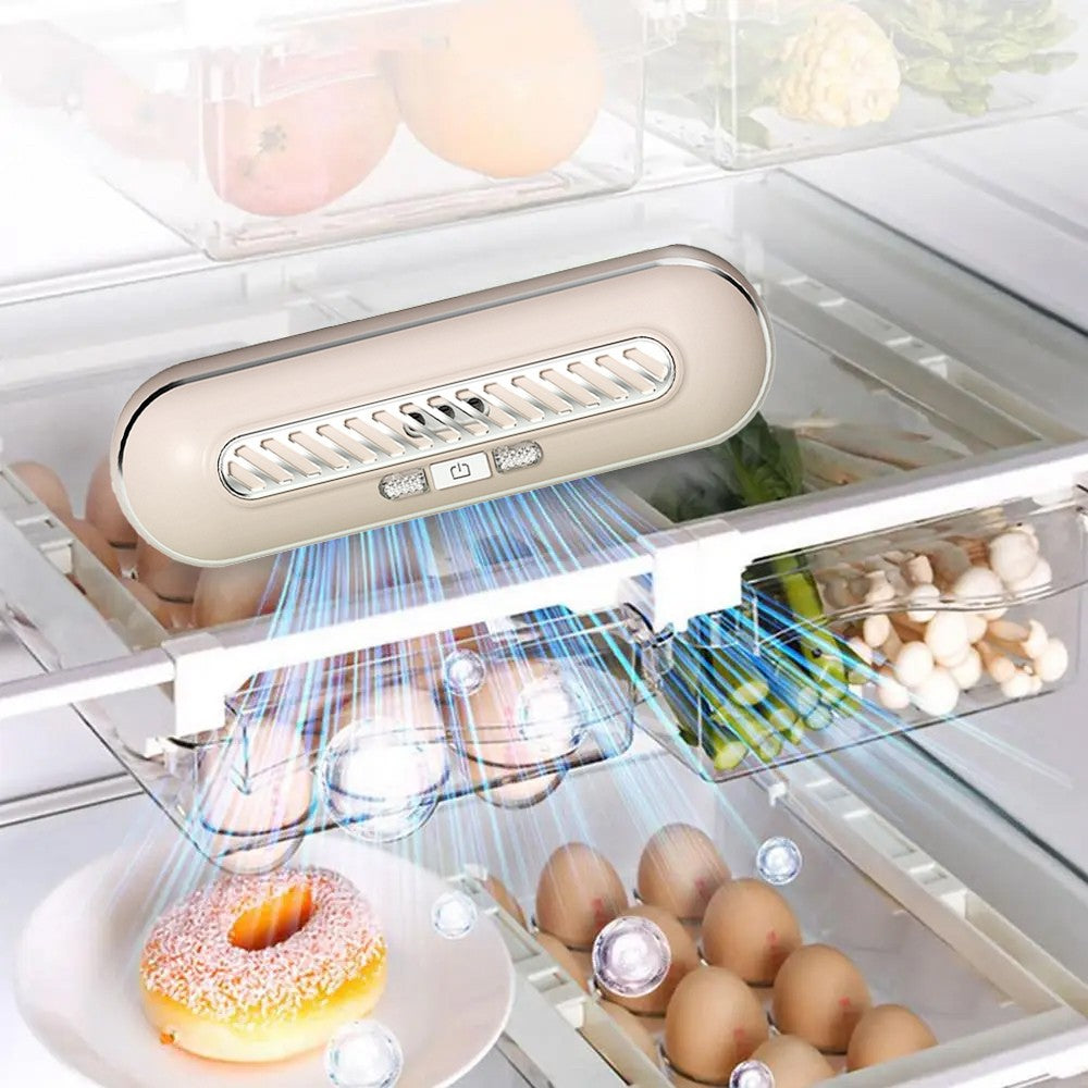 USB Rechargeable Refrigerator Deodorizer Shoe Cabinet Odor Eliminator - Pink