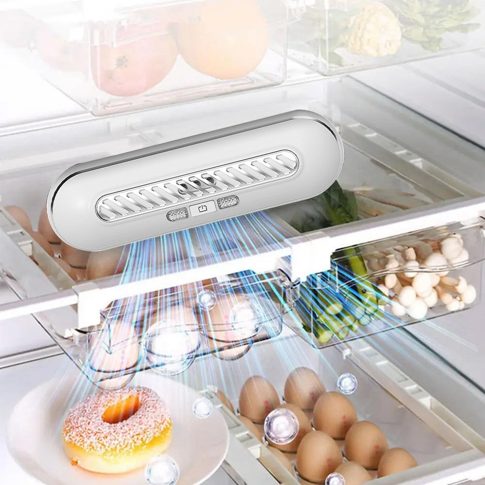 USB Rechargeable Refrigerator Deodorizer Shoe Cabinet Odor Eliminator - White
