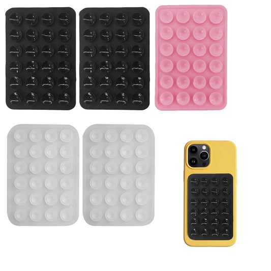 5Pcs Hands-Free Silicone Suction Phone Case Mounts for Selfies and Videos