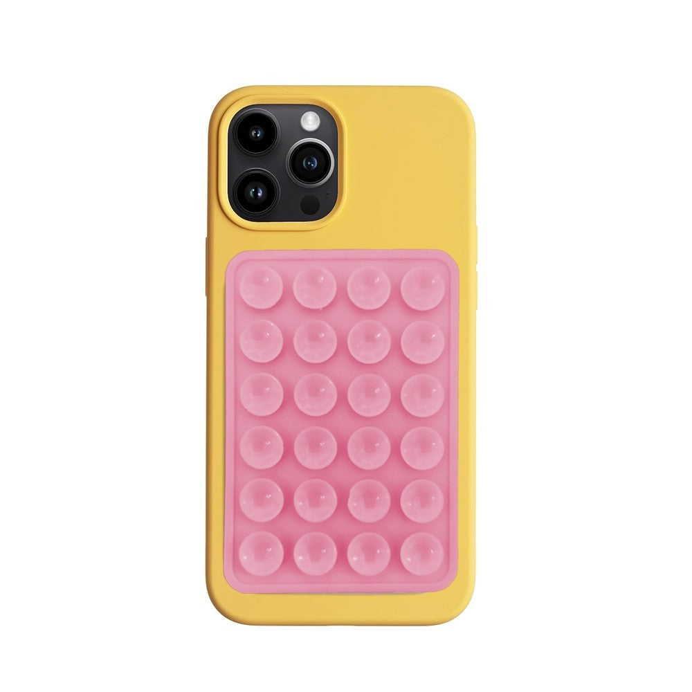 5Pcs Hands-Free Silicone Suction Phone Case Mounts for Selfies and Videos