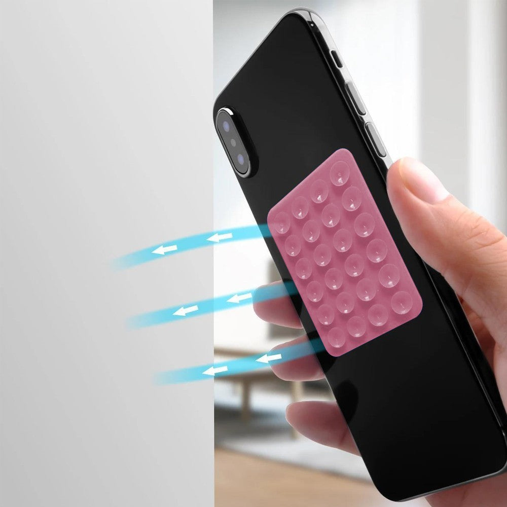 5Pcs Hands-Free Silicone Suction Phone Case Mounts for Selfies and Videos