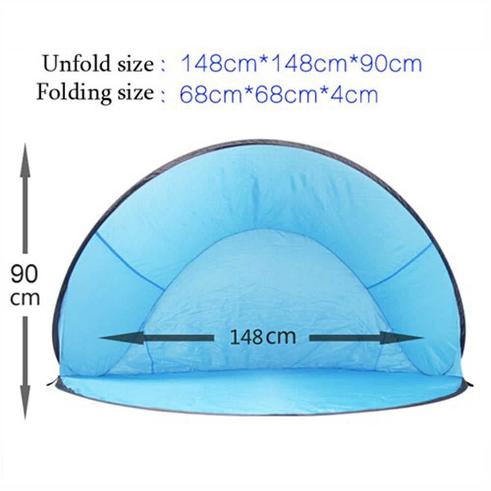 Orange Portable Auto Pop-Up Beach and Camping Tent
