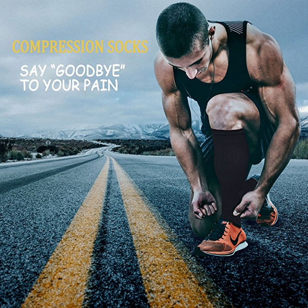 3 Pairs Compression Running Socks for Men and Women