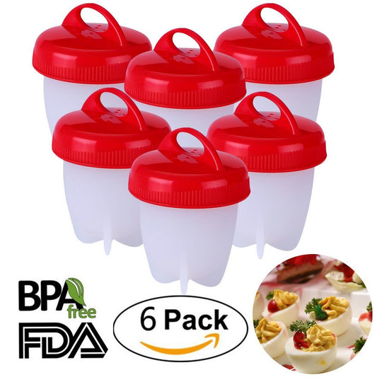 6PK Egg Cooker Hard Soft Maker