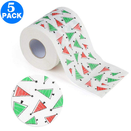 5 Pack Creative Style Christmas Toilet Paper B