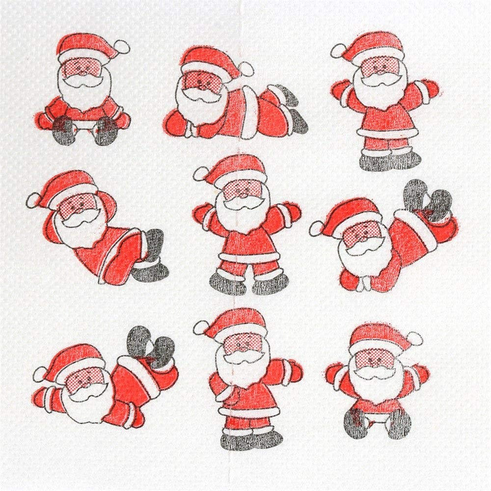 10 Pack Creative Style Christmas Toilet Paper C+D