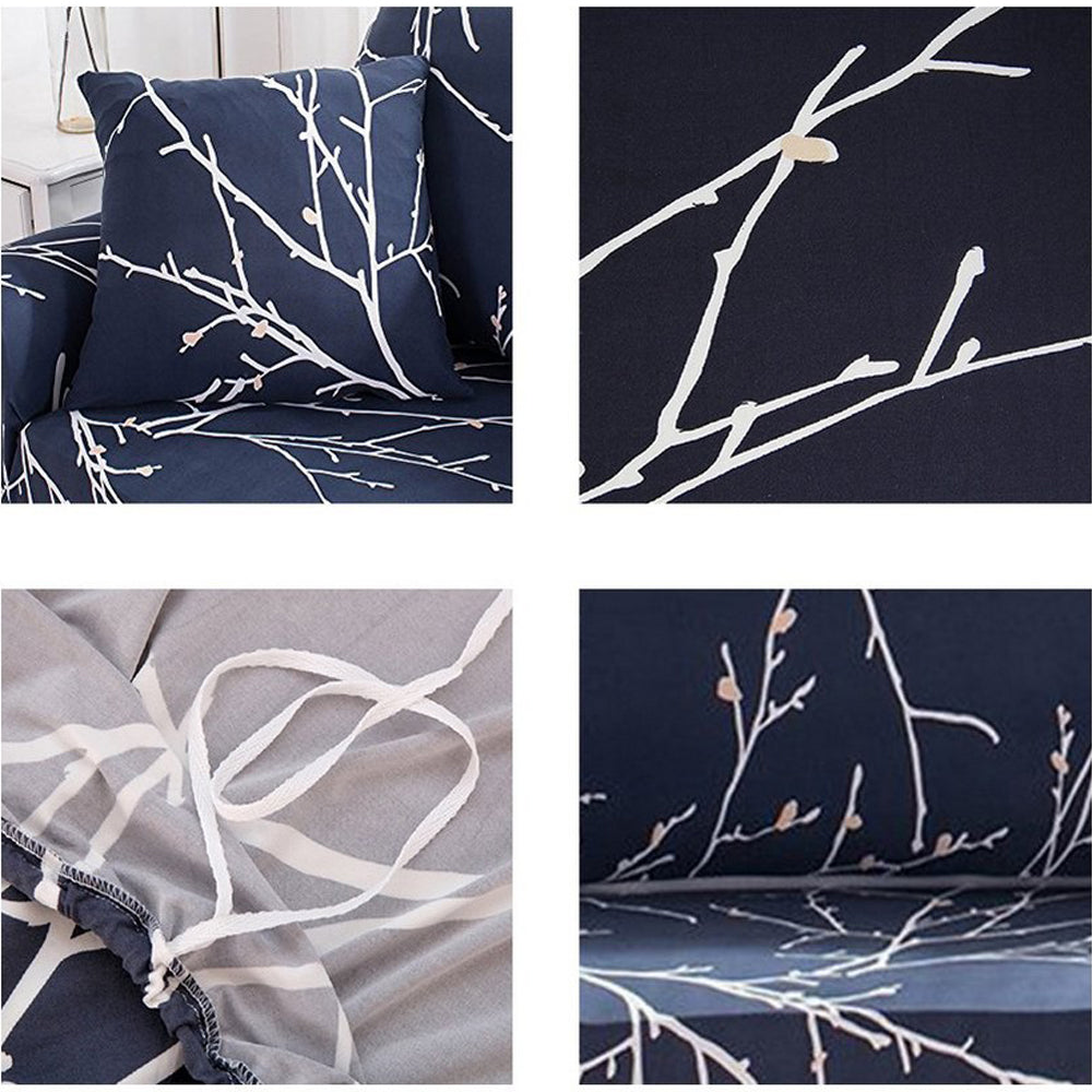 Printed Sofa Cover Elastic Sofa Cover Soft Sofa Cover Stretch Slipcover Sofa Protector Cover Style 3 for 1 Seater Sofa