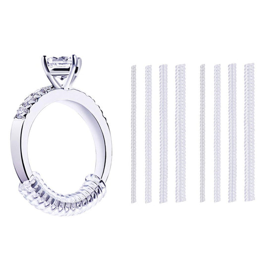 8-Piece Invisible Ring Size Adjusters - 4 Styles